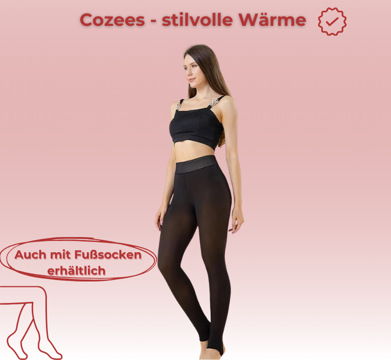 Cozees - Modische Leggings mit kuscheligem Fleecefutter für kalte Tage