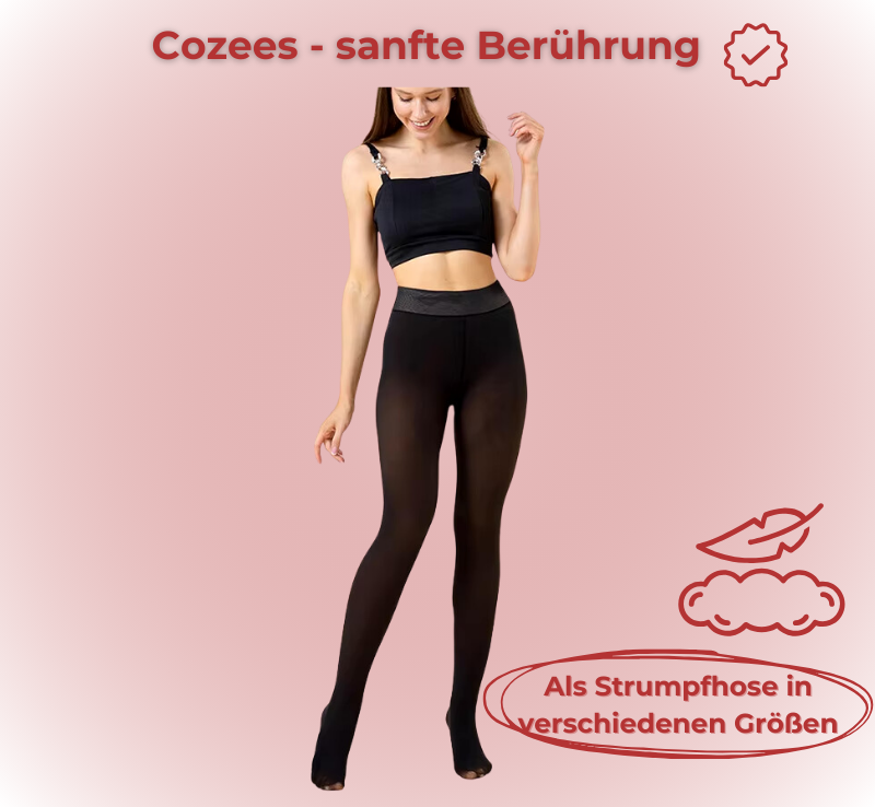 Cozees - Modische Leggings mit kuscheligem Fleecefutter für kalte Tage