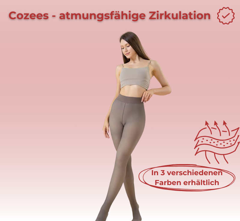 Cozees - Modische Leggings mit kuscheligem Fleecefutter für kalte Tage